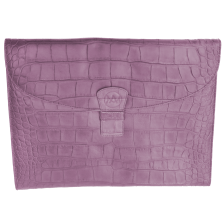 Porte-documents Mya croco violine